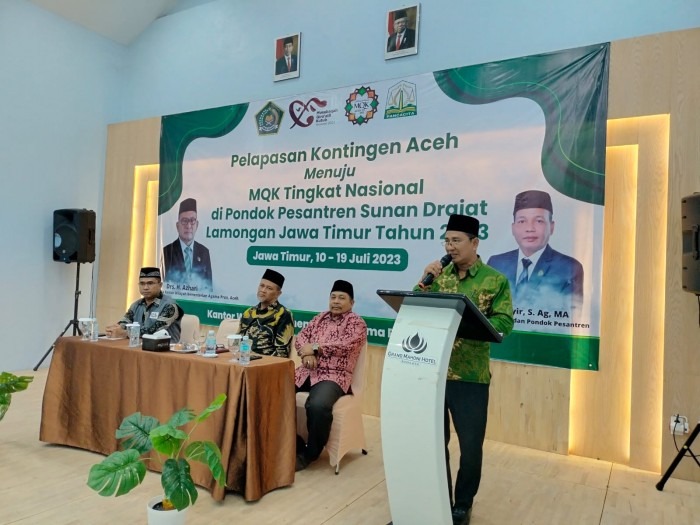 Lepas Kontingen Aceh Menuju Gelaran Mqk Nasional Ini Pesan Pj Gubernur