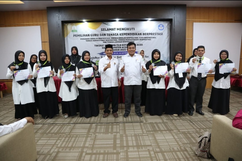 Disdik Aceh Umumkan Pemenang Lomba Guru Berprestasi