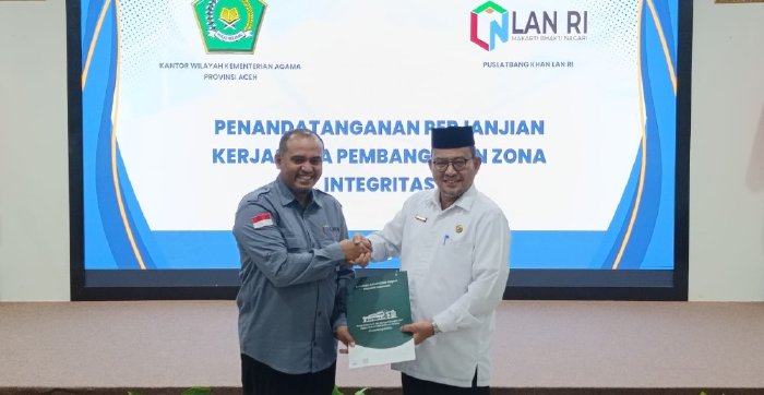 Kemenag Aceh Kerja Sama dengan Puslatbang KHAN Tingkatkan ZI, WBK, dan WBBM