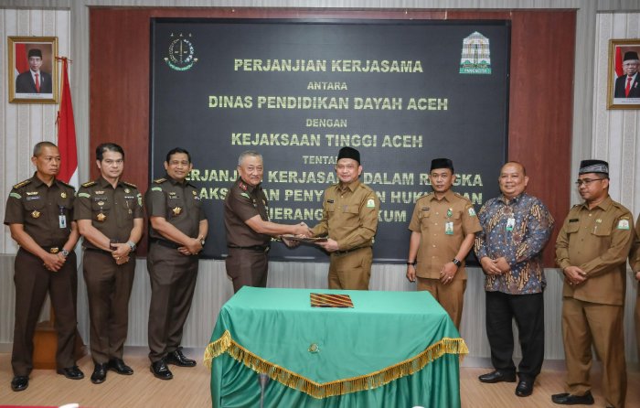 Disdik Dayah dan Kejati Aceh Jalin Kerja Sama Penyuluhan Hukum bagi Santri