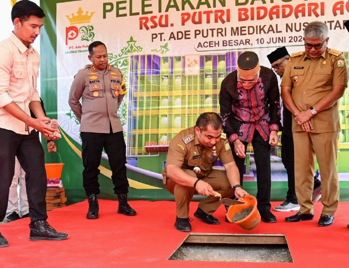 Pj Gubernur Bersama Pj Bupati Aceh Besar Tandai Pembangunan RSU Putri Bidadari Aceh