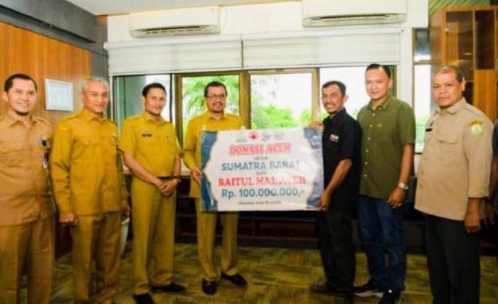 Baitul Mal Aceh Sumbang Rp100 Juta, Bantu Korban Bencana Sumatra Barat